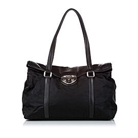 Prada Sound Lock Tessuto Tote Bag