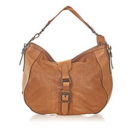 Burberry Leather Hobo Bag