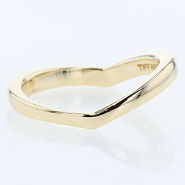 TIFFANY & Co 18k Yellow Gold V band Ring LXGBKT-683