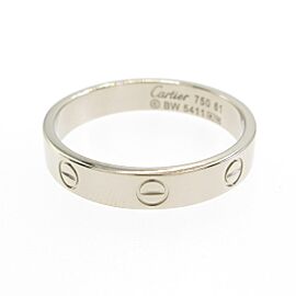 Cartier 18k White Gold Mini Love US 3.75 LXGKM-4