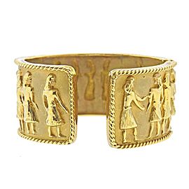 1980s Gold Cuff Bracelet