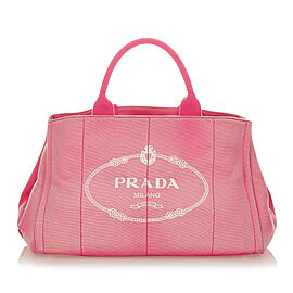 Prada Canapa Logo Canvas Handbag