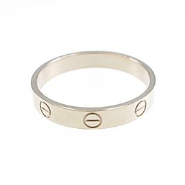 Cartier 18K white Gold Mini Love Ring LXGYMK-218