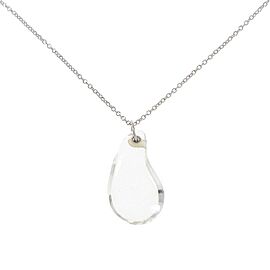 TIFFANY & Co 950 Platinum teardrop Necklace LXGKM-69