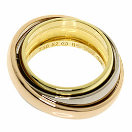 CARTIER 18K Pink White Yellow Gold Ring US (6) LXGQJ-668