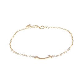 TIFFANY & Co T Smile 18k Yellow Gold Bracelet LXGKM-287