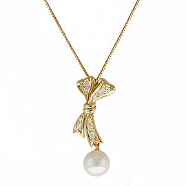 MIKIMOTO 18K Yellow Gold Necklace LXKG-715