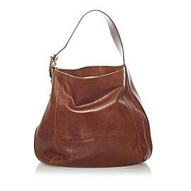 Gucci Ribot Horse-Head Leather Hobo Bag