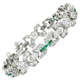 Emerald and Diamond Bracelet