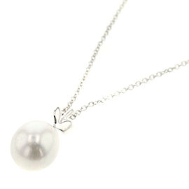 TIFFANY & Co 925 Silver Olive leaf pearl Necklace LXGBKT-728