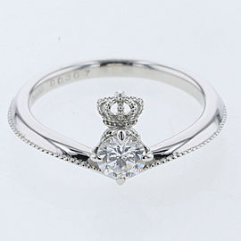 Justin Davis 950 Platinum DEVOTE Crown Ring LXGBKT-993