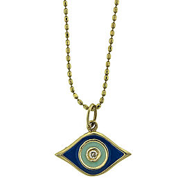 Sydney Evan 14k Yellow Gold Enamel Evil Eye