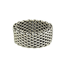 Tiffany & Co. Sterling Silver Somerset Mesh Ring