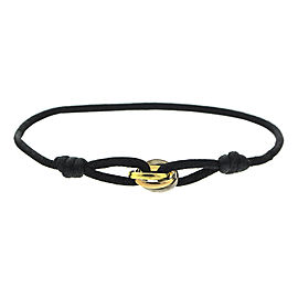 Cartier Trinity Bracelet On Black Cord