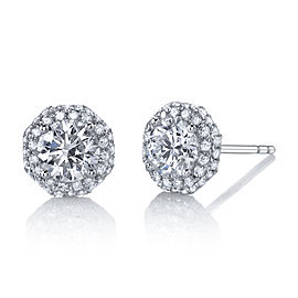 14k White Gold Earrings