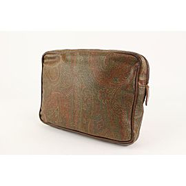 Etro Bordeaux Paisley Cosmetic Pouch Toiletry case 3E1209