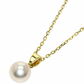 MIKIMOTO 18k Yellow Gold Akoya Pearl Necklace LXGQJ-1139