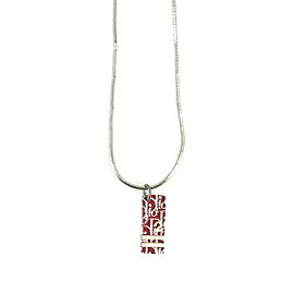 Christian Dior metal Trotter plate Necklace