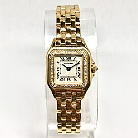 CARTIER PANTHERE 18K Yellow Gold ~0.4TCW DIAMOND Watch