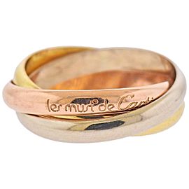 Cartier Trinity Tri Color Gold Rolling Band Ring