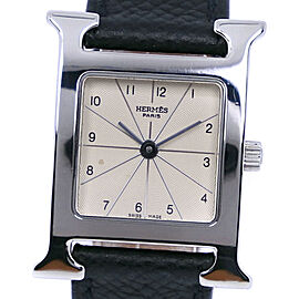 HERMES H watch Stainless Steel/leather Women Watches LXNK-126