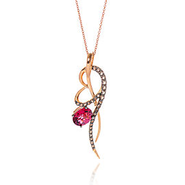 Le Vian 14K Strawberry Gold and Rhodolite Necklace