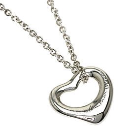 TIFFANY & Co 925 Silver Open heart Necklace QJLXG-1560