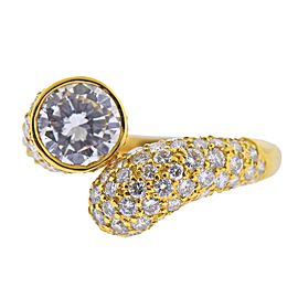 Harry Winston GIA 2.24 Carat D VVS2 Diamond Gold Ring