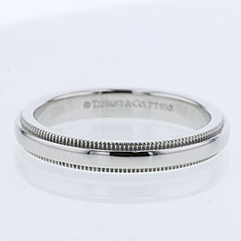 TIFFANY & Co. Milgrain 950 Platinum Ring LXGBKT-11