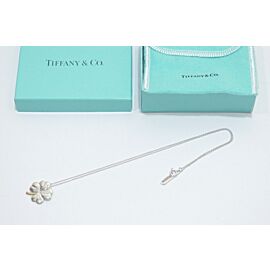 Tiffany & Co Sterling Silver/18K Yellow Gold Four Leaf Clover Necklace J0258