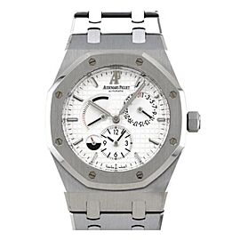 Audemars Piguet 26120ST.OO.1220ST.01 39MM Stainless Steel Royal Oak Dual Time White Dial (Complete)