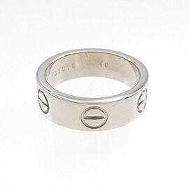 Cartier 18K white Gold Love US 5 Ring E0830