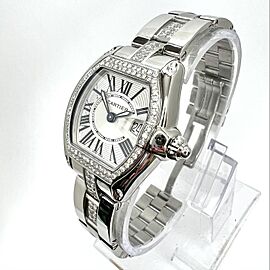 CARTIER ROADSTER Quartz Steel Diamond Watch