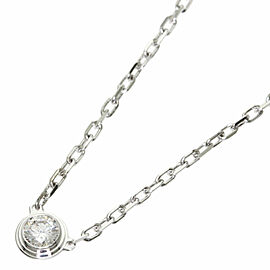 Cartier 18K White Gold Diaman Leger Necklace