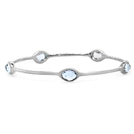 Ippolita Silver Rock Candy 5 Stone Blue Topaz Bangle