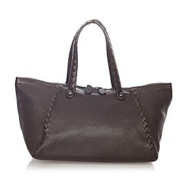 Intrecciato Leather Shoulder Bag