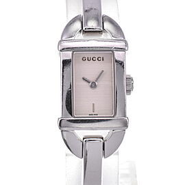 GUCCI Silver Dial Quartz Ladies Bangle Watch LXGH-39