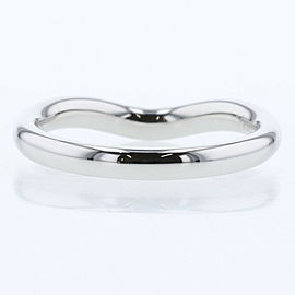 TIFFANY & Co 950 Platinum Curved band Ring LXGBKT-325