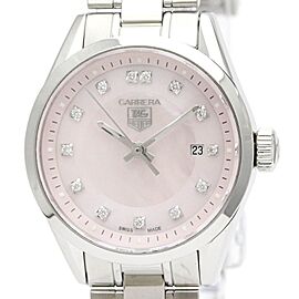 TAG HEUER Carrera Stainless Steel/SS Diamond Quartz Watch