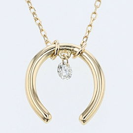 AHKAH 18K Yellow Gold Happy diamond Necklace LXGBKT-1162