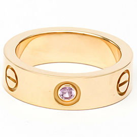 CARTIER 18k Pink Gold Love Sapphire Ring LXGoodsLE-122