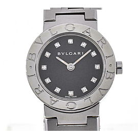 BVLGARI Bulgari Bulgari SS 12P diamond Quartz Watch LXGJHW-370