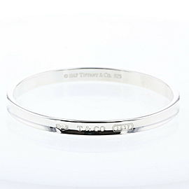 TIFFANY & Co 925 Silver 1837 Narrow Bangle LXGBKT-57