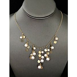 Akoya Pearl 14k Gold Necklace 8 mm 17" Italy Certified $3,950