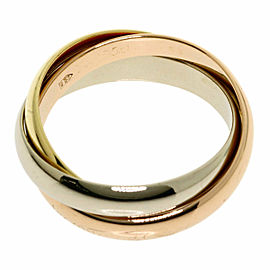 CARTIER 18K Pink White Yellow Gold Ring US (6.25) LXGQJ-644