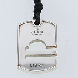 GUCCI 925 Silver Choker Horoscope Libra Necklace LXGBKT-93