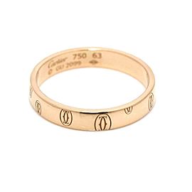 Cartier 18K Rose gold Happy Birthday Logo Ring