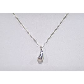 Tiffany & Co. Elsa Peretti Sterling Silver Teardrop Pendant Necklace