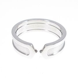 Cartier 18K White Gold C2 Small Ring LXGYMK-321