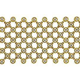 Diamond Gold Mesh Bracelet